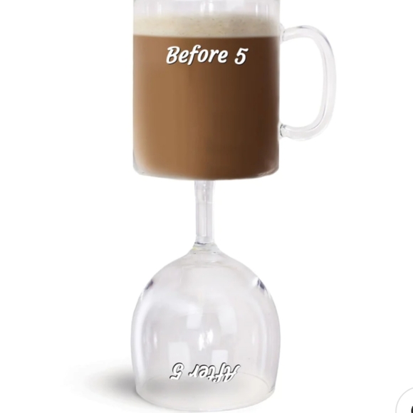 Before 5 After 5 Glass Cup - Picture 2 of 9